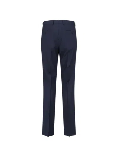 Caruso Double-breasted Suit In Black