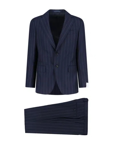Caruso Norma Single-breasted Suit In Blue