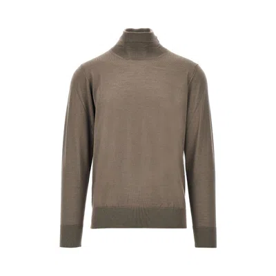 Caruso Fine Knit Turtleneck Sweater In Multi
