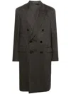 Caruso Long-sleeved Coat In Black