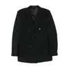 Caruso Double-breasted Blazer In Black