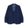 Caruso Checked Blazer In Blue