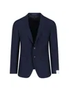 Caruso Single-breasted Blazer In Blue