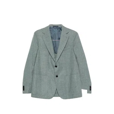 Caruso Aida Single-breasted Blazer In Green