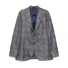 Caruso Aida Blazer In Blue/brown