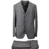Caruso Light Grey Wool Single Breasted Suit In Grey