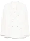 Caruso Linen Blazer In White