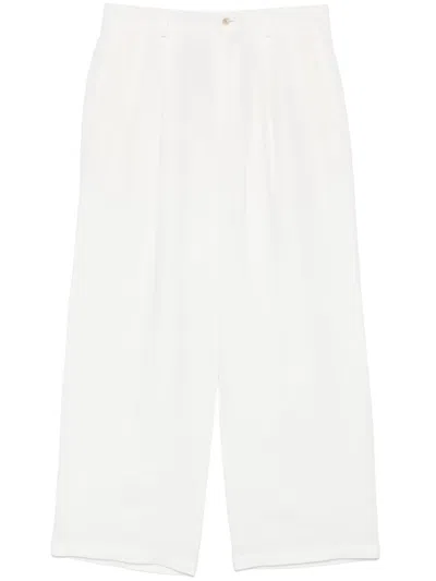 Caruso Linen Trousers In Neutrals