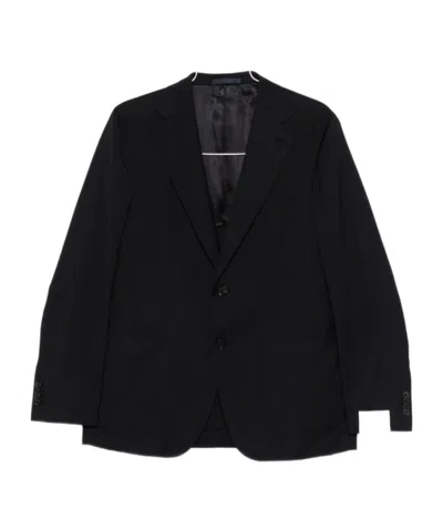 Caruso Long-sleeved Suit Jacket In Black