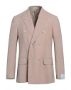 Caruso Man Blazer Antique Rose Size 42 Wool In Pink