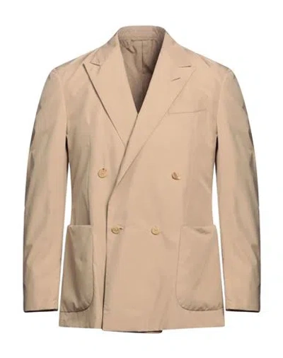 Caruso Man Blazer Beige Size 42 Polyester