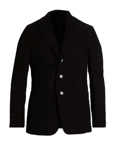 Caruso Man Blazer Black Size 42 Cotton