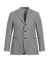 Caruso Man Blazer Black Size 44 Wool, Linen In Black