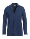 Caruso Man Blazer Blue Size 44 Wool In Blue