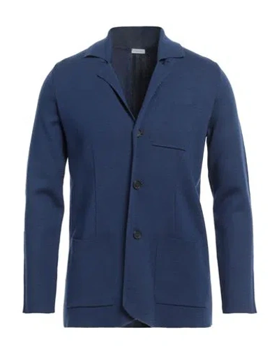 Caruso Man Blazer Blue Size 44 Wool