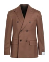 Caruso Man Blazer Brown Size 36 Wool