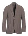 Caruso Man Blazer Dark Brown Size 40 Polyester