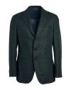 Caruso Man Blazer Dark Green Size 48 Wool