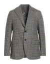 Caruso Man Blazer Grey Size 44 Wool In Gray