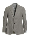 Caruso Man Blazer Grey Size 46 Wool In Gray
