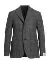 Caruso Man Blazer Grey Size 48 Wool In Gray