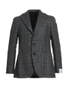 Caruso Man Blazer Grey Size 48 Wool In Gray