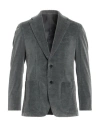 Caruso Man Blazer Lead Size 44 Cotton, Wool, Elastane In Gray