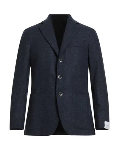 Caruso Man Blazer Midnight Blue Size 42 Wool, Cashmere, Nylon