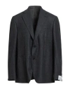 Caruso Man Blazer Midnight Blue Size 44 Wool In Blue