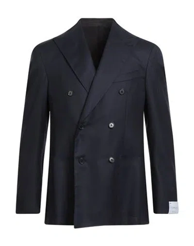 Caruso Man Blazer Midnight Blue Size 48 Wool