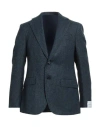 Caruso Man Blazer Navy Size 42 Wool In Blue