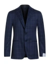 Caruso Man Blazer Navy Size 44 Wool In Blue