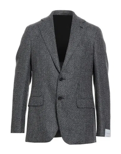 Caruso Man Blazer Slate Blue Size 46 Wool, Polyester