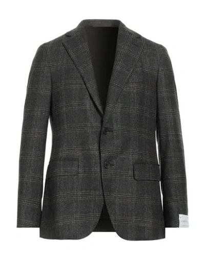 Caruso Man Blazer Midnight Blue Size 42 Wool, Polyester