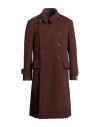 Caruso Man Coat Chocolate Brown Size 40 Wool, Cashmere