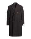Caruso Man Coat Chocolate Brown Size 42 Wool, Cashmere In Brown