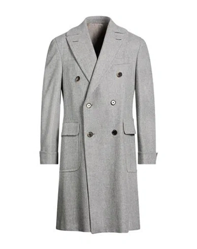 Caruso Man Coat Grey Size 40 Wool, Cashmere
