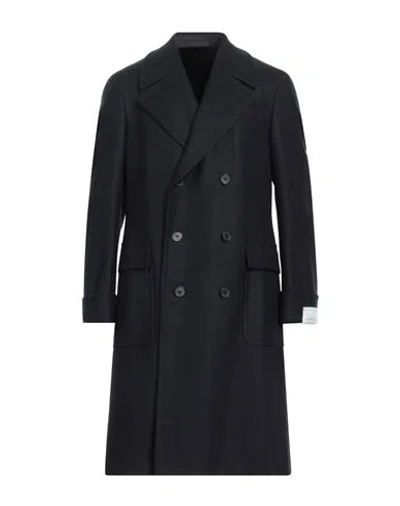 Caruso Man Coat Midnight Blue Size 42 Wool, Cashmere