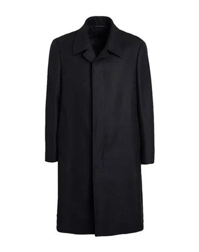 Caruso Man Coat Midnight Blue Size 44 Lambswool, Cashmere
