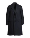 Caruso Man Coat Midnight Blue Size 44 Wool, Cashmere In Blue