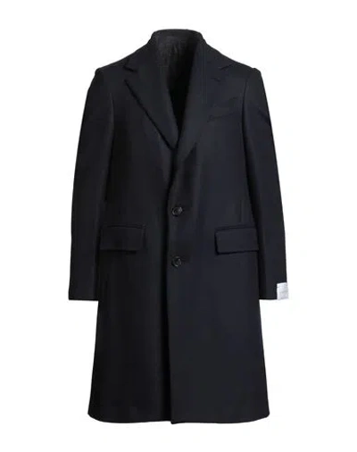 Caruso Man Coat Midnight Blue Size 44 Wool, Cashmere