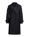 Caruso Man Coat Midnight Blue Size 44 Wool, Cashmere In Blue