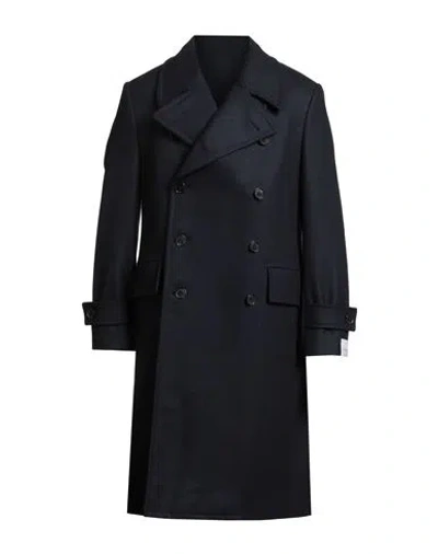 Caruso Man Coat Midnight Blue Size 44 Wool, Cashmere