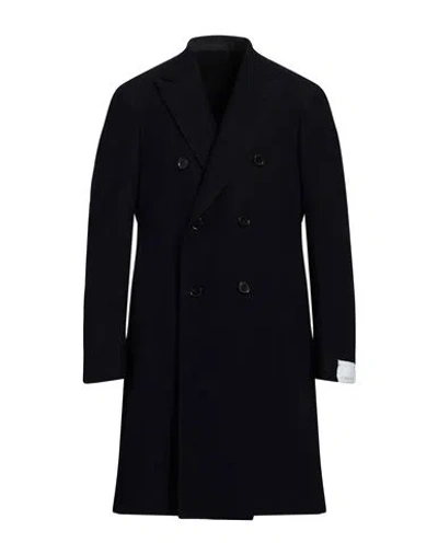 Caruso Man Coat Midnight Blue Size 48 Wool