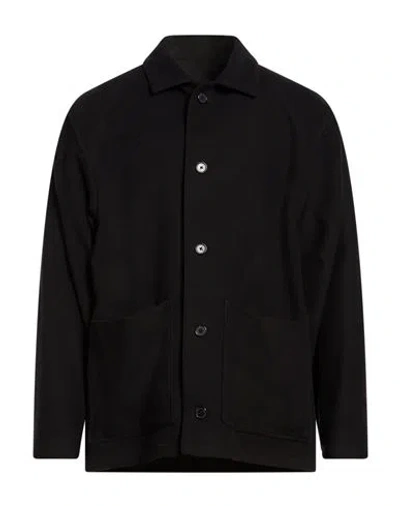 Caruso Man Jacket Black Size S Wool