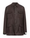 CARUSO CARUSO MAN JACKET BROWN SIZE 48 WOOL, CASHMERE