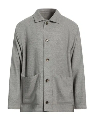 Caruso Man Jacket Grey Size S Wool