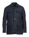 Caruso Man Jacket Navy Size 48 Wool