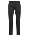 Caruso Man Pants Charcoal Size 40 Wool In Black