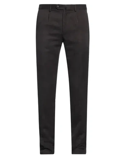 CARUSO CARUSO MAN PANTS BLACK SIZE 36 SILK, LINEN